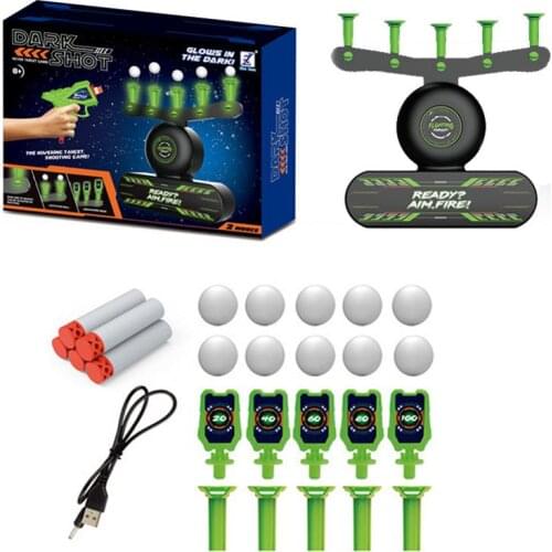 Electric Air Shot Hovering Ball Funny For Nerf Toys Glow in the Dark Target Game Practice Toys for Children Christmas Gifts
