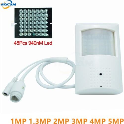 HQCAM 1MP 1.3MP 2MP 3MP 4MP 5MP Audio POE Night Vision Mini ip camera 940nm infrared IR led PIR Style H264 H265 P2P ONVIF xmeye