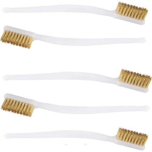 3D Printer Cleaner Tool Copper Wire Toothbrush Copper Brush For Nozzle Block Hotend Cleaning Hot Bed Cleaning Parts Brushes