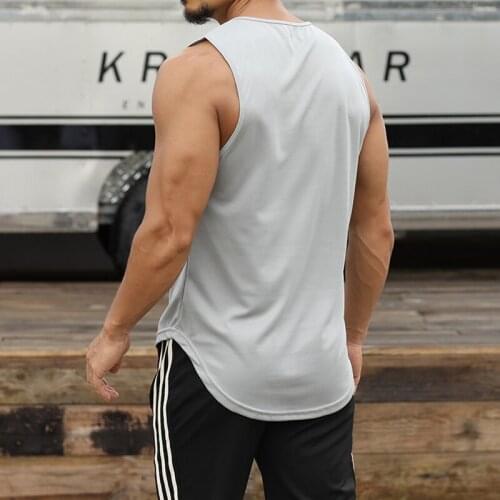 Fashion Sleeveless Summer Marathon Vest MenS Casual Outdoor Sports Vest Quick Dry Breathable Sports Relaxed Fitness Tank