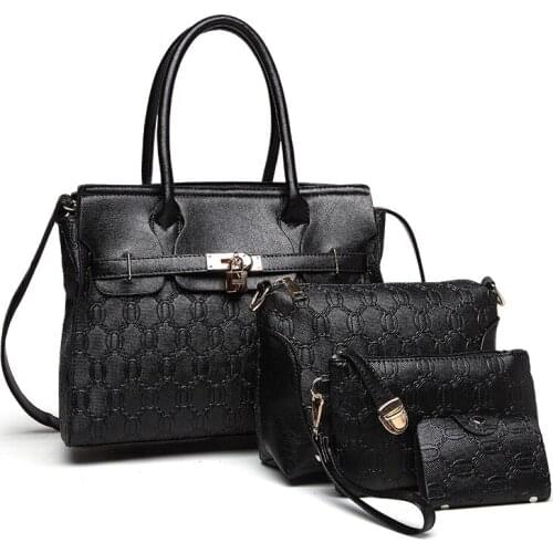 WxfbBaby2w fashion simplicity bucket bag Quality Sequined big handbag Black white leather luxury brand bag thread casual bag