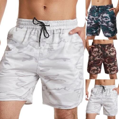 Mens Shorts Summer Fitness Shorts 2021 New Running Sports Camouflage Sports Casual Comfortal Shorts Home Wear