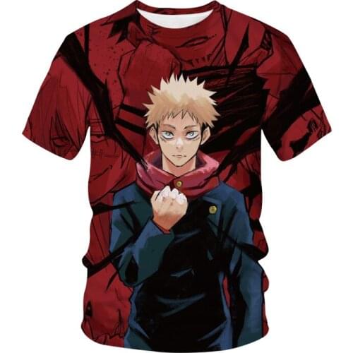 New Fashion T-Shirt Anime Comic Jujutsu Kaisen 3D Print Streetwear Men/ Womens Harajuku Oversized T Shirt Hip Hop Tees Unisex