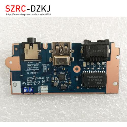 New Original for Lenovo Thinkpad E570 E570C USB AUDIO LAN board CE570 NS-A831 test good