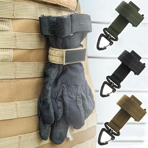 New Multi-purpose Nylon Gloves Hook Work Gloves Safety Clip Outdoor Tactical Gloves Mountaineering rope storage buckle
