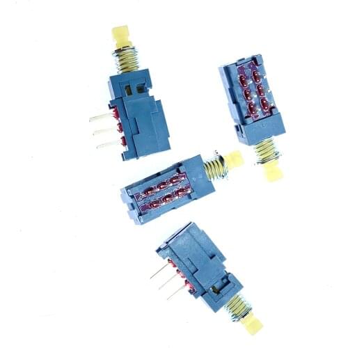 4pcs Original for TONELUCK straight key switch MPN-S2-A self-locking 2-knife 6-foot piano key switch two-way button