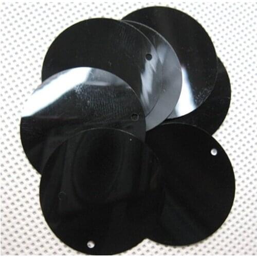 Sewing supplies Solid 30MM Side Hole Round Flat sequins Garments, Wedding Garments, Shoes and other DIY accessories PVC beads