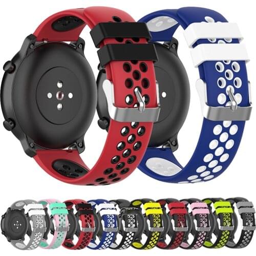 Silicone Band For Xiaomi Huami Amazfit Watch Wrist Strap For Amazfit Bip GTR 47/42mm GTS Pace Stratos 20/22mm Sports Watchband