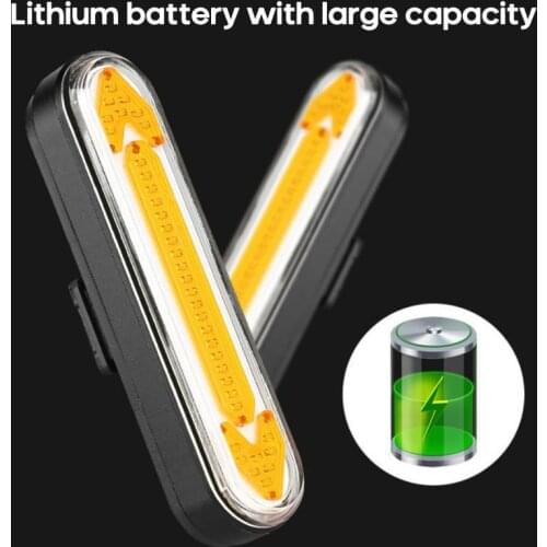 Bicycle Light USB Rechargeable Tail Light Warning Bike Rear Light Smart Wireless Remote Turn Signal Light LED Bicycle Lantern