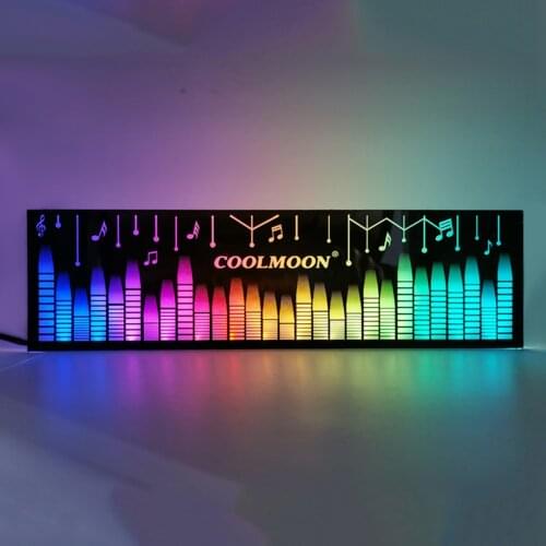 COOLMOON Light Board Power Light Emitting Side Panel Chassis RGB Color Changing LED Box Light Board Suitable For PC Desktop