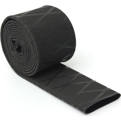 100 * 2cm Non-slip Heat Shrink Wrap Tubing Fishing Rod Handle Insulation Waterproof Racket Handle Grip Black Fishing Tackles