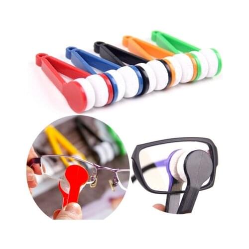 Handy Glasses Cleaner Tools F Random Color Super Fine Fiber Glasses Cleaner Rub Power with lens Clothes Cleaner