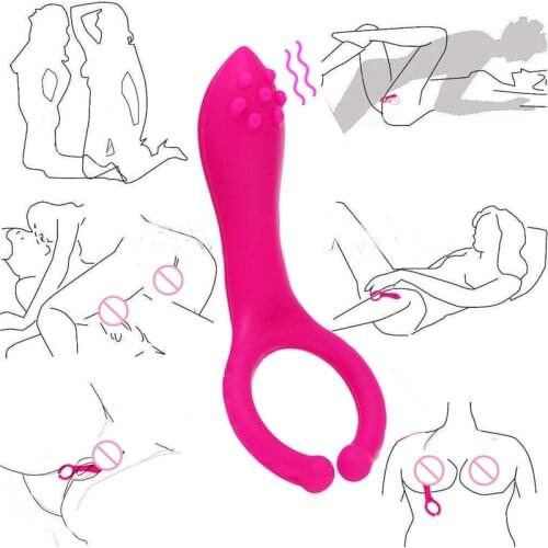 Vibration Clip Delay Sex Ring Massage Vaginal G Spot Clitoris Stimulator Anal Vibrators Adult Sex Toys For Women Sex Products