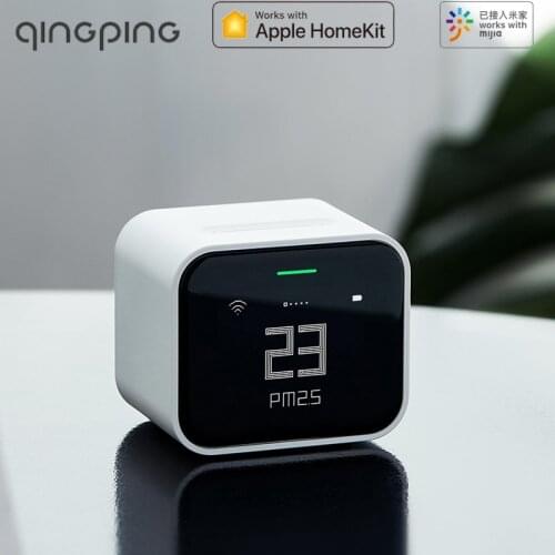 Qingping Air Quality Detector Lite PM2.5 PM10 Temperature Humidity Monitor High Precision Sensor Work with Mijia App HomeKit