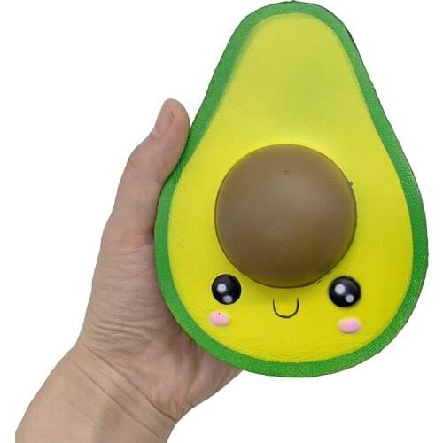 1Pc Cute Avocado DIY Antistress Squeeze Toys Simulated Fruit Series Slow Rising Stress Relief Funny Toy for Adult Baby Xmas Gift