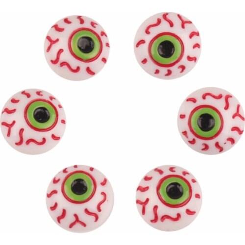 20Pcs Round Eyes Resin Crafts Kawaii Bead Flatback Cabochon Fridge Magnet Scrapbook DIY Accessories Buttons