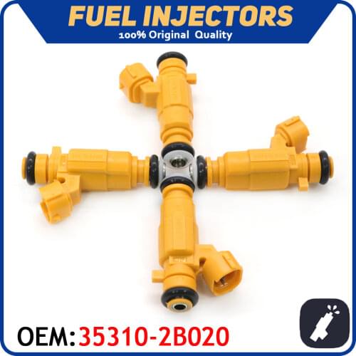 4pcs/lot Car Fuel Injector Nozzle 35310-2B020 Fit For Hyundai i20 i30 Kia Rio Venga Cerato 1.4 1.6 G4FG 9260930074 35310 2B020