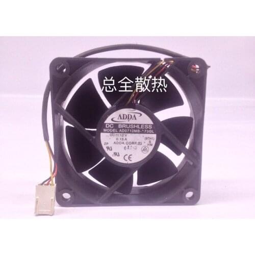 ADDA AD0712MB-A73GL 70*70*25mm 70mm 7025 7cm DC 12V 0.15A Server cooling Fan computer case fan Cooling Fan