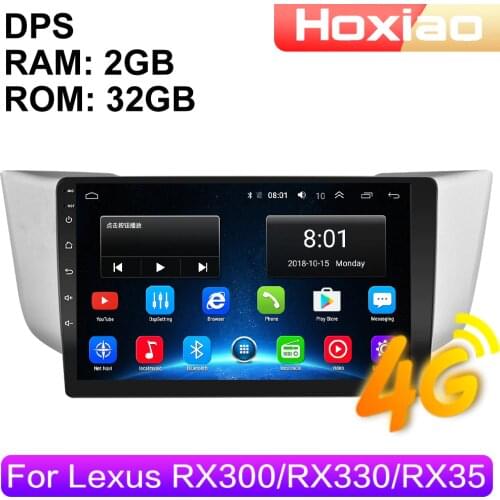 4G Android 2 Din Car Radio multimedia video player For Lexus RX300 RX330 RX350 RX400H 2004 2005-2009 navigation GPS audio 2din