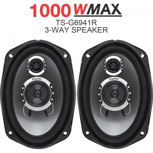 3 way 2pcs 6x9 Inch 1000W Car Coaxial Auto Audio Music Stereo Full Range Frequency Hifi Speakers Non-destructive Installation