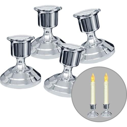 Free Ship Silver/Gold Plated Candle Holder Votive Candles Holder For Candles Fake Tapers Christmas Party Decoration For Wedding