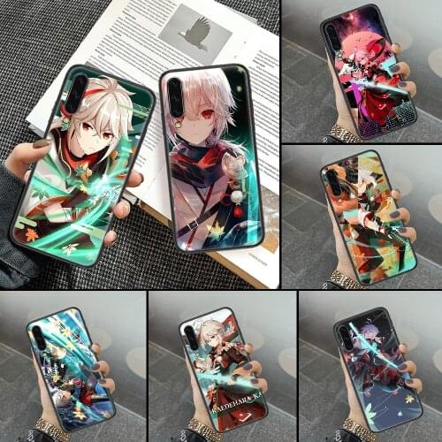 Kaedehara Kazuha Phone Case For Samsung Galaxy A10 A12 A20E A21S A30 A32 A40 A50 A51 A52 A70 A71 A72 A5 A6 A7 2018 black pretty