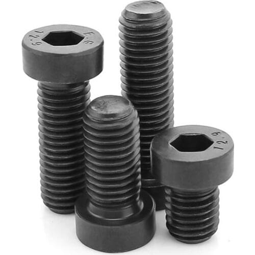 Black Grade 12.9 Low Head Hex Hexagon Socket Cap Screws Thin Short Profile Head Allen Bolts DIN7984 M5 M6 M8 M10 M12 M14 M16