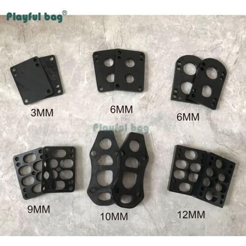 Playful Bag 2pcs Skateboard pad 3MM 6MM 9MM 10MM PU soft pad Electric skateboard pad accessory Shock Absorption AMA66
