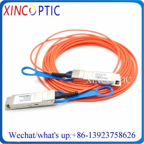 40G QSFP AOC Cable,40Gbps QSFP+ to QSFP+ AOC 10M MPO SFP Module Fiber OM2 Active Optic Cable Compatible with Mikrotik and Intel