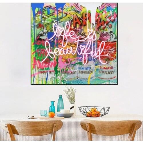 Graffiti Street Like Love You Canvas Painting Modern Posters and Prints Wall Art Picture for Living Room Home Decoration Cuadros