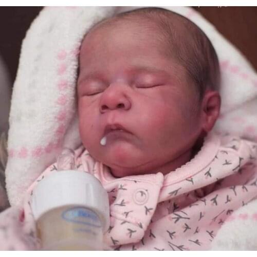 Bebe Reborn Kit 16 Inches Reborn Baby Kit Pip Vinyl Unpainted Unfinished Doll Parts DIY Blank Doll Kit