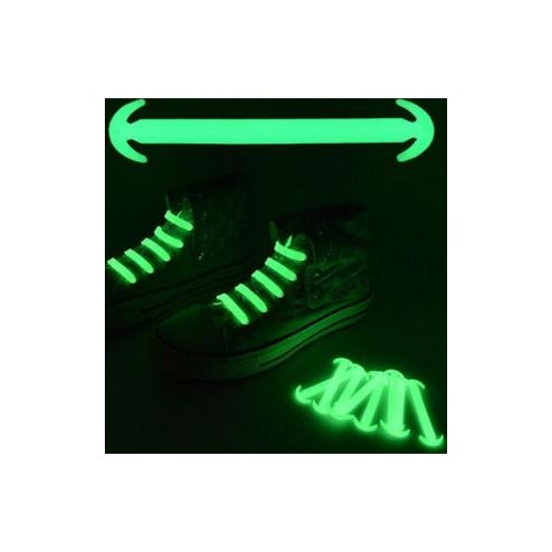 New Silicone Unisex Elastic No Tie Shoes Lace Sport Sneakers Luminous Strap Lacet Chaussure Ox Horn Shoes Lace 14 pcs/lot