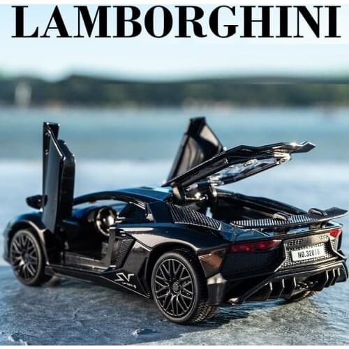 1:32 Lamborghini Lp750 Simulation Alloy Car Model Sound Light Pull-back Children Boys Toy Car Model Diecast & Toy Vehicles Car