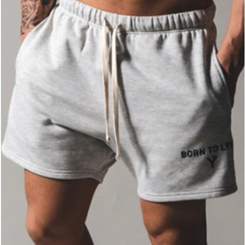 Running Brand Shorts Men Letter Print Elastic Waist Jogging Gym Fitness Shorts Quick Dry Loose Training Casual Shorts Pants Male
