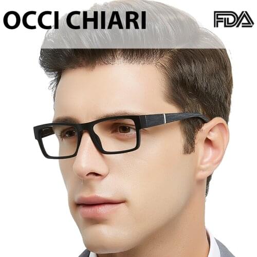 OCCI CHIARI Anti-fatigue Reading Glasses Men Clear Lens Presbyopic Eyeglasses Anti Blue Light Reader Eyewear Diopter +1.0 To+6.0