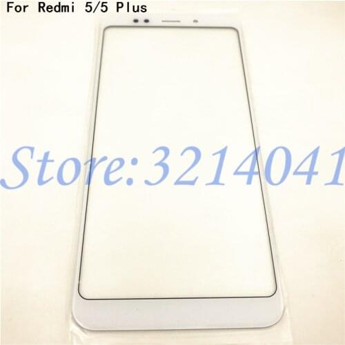 Front Glass Touch Screen For Xiaomi Redmi 5 Plus Touchscreen Panel Redmi 5 5P Front Cover Glass Lens Repair parts