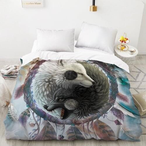 Nordic Duvet cover Quilt/Blanket/Comfortable Case Luxury Bedding 140x200 150x200 240x220 for Home 3D Print Dreamcatcher fox