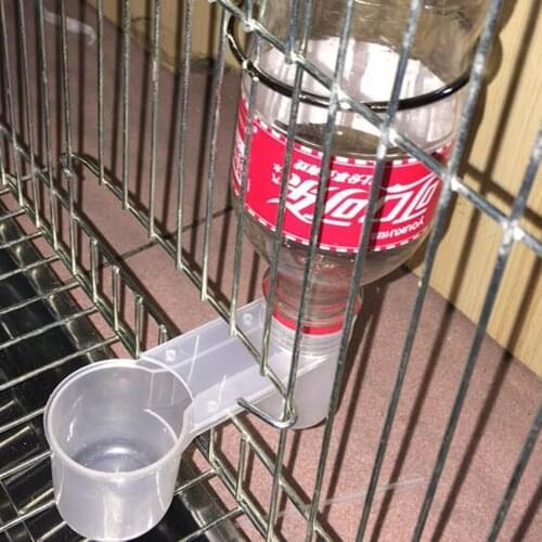 1PCs Plastic Pet Bird Drinker Feeder Water Bottle Cup Cat Chicken Pigeon Budgie Hot for Chicken Pigeon Home Garden Bird Feeders