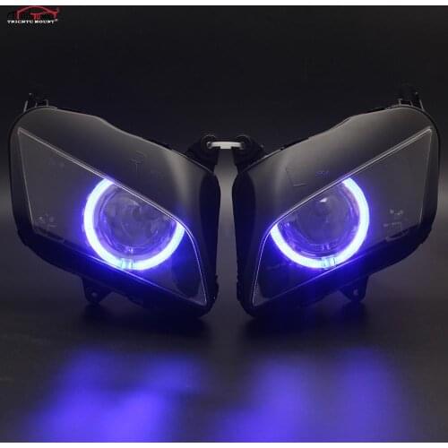 Custom headlight For Honda CBR600RR 2007-2012 Motorcycle Full LED Headlight Angel Demon Eye HID Projector Headlight CBR600RR