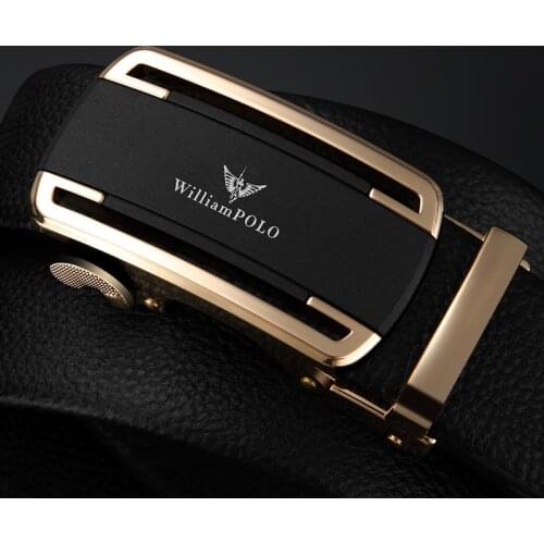 Mens Belt Luxury Brand Automatic Buckle Genuine Leather Harness Designer Belt Gold Male Business Casual Male Trouser Belt 2021