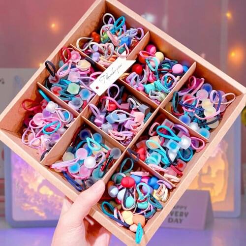 15/20PCS Candy Color Girls Hair Bands Fashion Elastic Rubber Band Hair Scrunchie Ponytail Holder Hair accessories Headdress