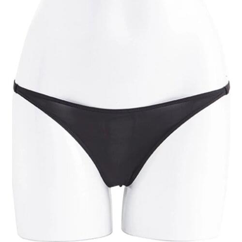 Sexy Lingerie Solid No Show Milk Silk Thongs Simplicity Panties Seamless Womens Underwear Low Waist Intimate G-string T-pants