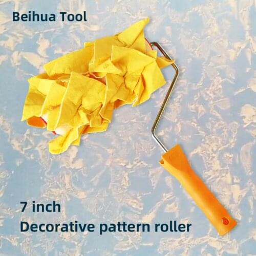 7inch Texture Rollers for Wall Decoration Painting Tools Non-woven Cloth Pattern Paint Roller Brush for Painting walls of house