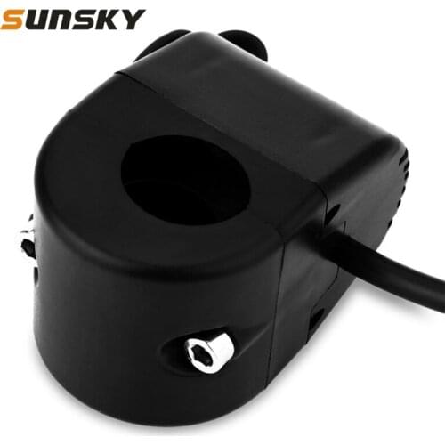 Universal Auto Cigarette Lighter Socket Splitter 12-24V Motorcycle Car Cigarette Lighter Socket with Cable