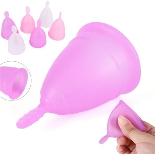 Feminine Hygiene Vagin Products Reusable Menstrual Cup Medical Grade Silicone Lady Period Cup Alternative Tampons Sanitary Pads