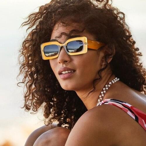 ONEVAN 2021 Rectangle Women Sunglasses Square Sun Glasses Women/Men Brand Designer Small Eyewear Women Gafas De Sol Hombre UV400