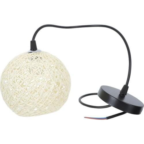 1pc Indoor Ceiling Lamp Rattan Weaving Ball Hanging Light Room Lamp Adornment Ceiling Chandelier Christmas Led Lights