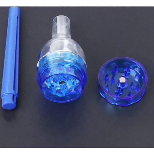 1 PC Plastic Tobacco Grinder With Paper Cone Roller Filler Funnel Tool Machine