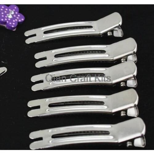 280pcs double Prong high quality strong Alligator Hair Clips Baby Girl Kids Hair Pins for diy Accessories 47mm
