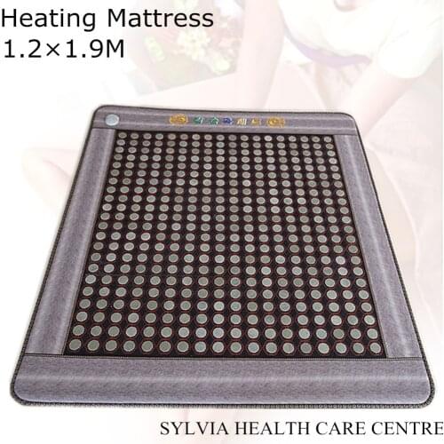 2019 Natural Jade & Tourmaline Mat, FIR/Far-infrared/Multi Heat & Energy Therapy heating sleeping mattress 1.2X1.9M
